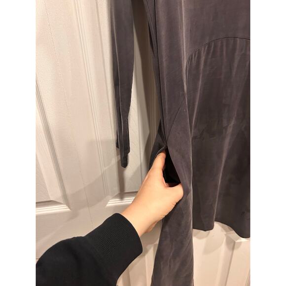 Anthropologie Dolan Left Coast Toute V Neck Gray Boho Swing Dress Small - Picture 4 of 6